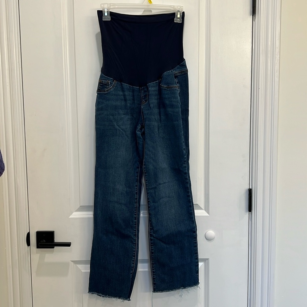 Indigo Blue Secret Fit Belly Maternity Jeans Size XL